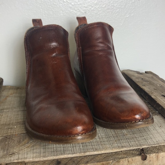 Anthropologie Matisse Leather Ankle Boot Booties Sz 8 - Picture 2 of 8